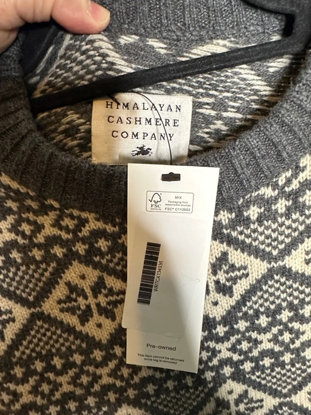 Himalayan Cashmere Fair Isle Sweater SzL